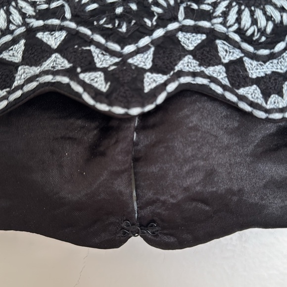 Free People Black and Gray Embroidered Vest - Picture 5 of 5